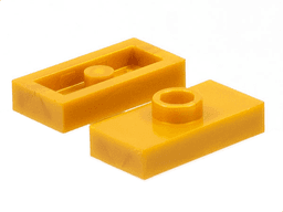 Plate, Modified 1 x 2 with 1 Stud without Groove (Jumper)