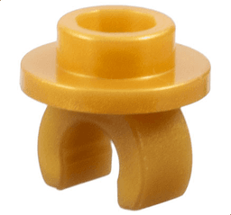 Plate, Round 1 x 1 with Clip on Bottom