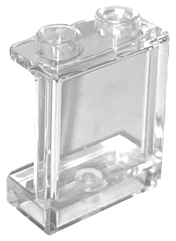 Panel 1 x 2 x 2 with Side Supports - Hollow Studs