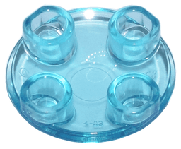 Plate, Round 2 x 2 with Rounded Bottom (Boat Stud)