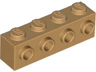 Brick, Modified 1 x 4 with Studs on Side