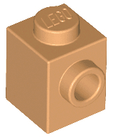 Brick, Modified 1 x 1 with Stud on Side
