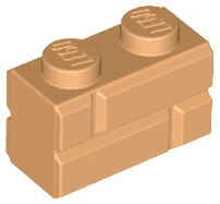 Brick, Modified 1 x 2 with Masonry Profile