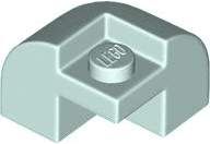 Slope, Curved 2 x 2 x 1 1/3 Corner Round with Recessed Stud