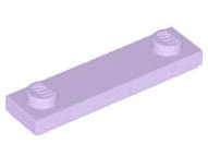 Plate, Modified 1 x 4 with 2 Studs with Groove