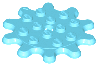 Plate, Round 4 x 4 Gear 10 Tooth