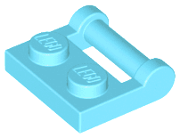 Plate, Modified 1 x 2 with Bar Handle on Side - Closed Ends