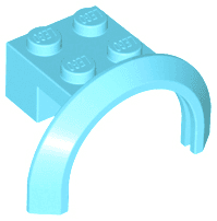 Vehicle, Mudguard 4 x 2 1/2 x 1 2/3 with Arch Round