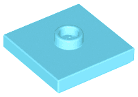 Plate, Modified 2 x 2 with Groove and 1 Stud in Center (Jumper)