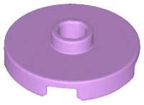 Tile, Round 2 x 2 with Open Stud