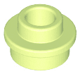 Plate, Round 1 x 1 with Open Stud