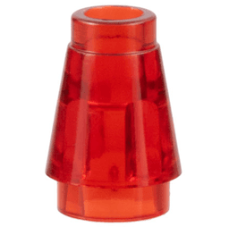 Cone 1 x 1 with Top Groove