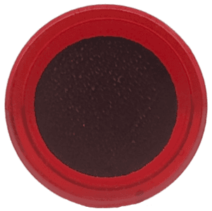 Tile, Round 1 x 1 with Large Black Circle Centered Pattern