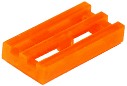 Tile, Modified 1 x 2 Grille with Bottom Groove