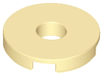 Tile, Round 2 x 2 with Hole
