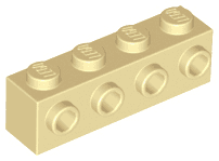 Brick, Modified 1 x 4 with Studs on Side