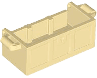 Container, Treasure Chest Bottom with Slots in Back