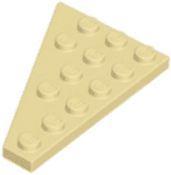 Wedge, Plate 6 x 4 Right