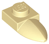 Plate, Modified 1 x 1 with Tooth Horizontal