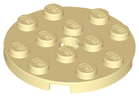 Plate, Round 4 x 4 with Hole