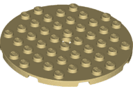 Plate, Round 8 x 8 with Hole
