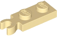 Plate, Modified 1 x 2 with Clip on End (Vertical Grip)