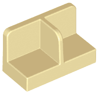 Panel 1 x 2 x 1 with Rounded Corners and Center Divider