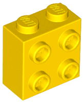 Brick, Modified 1 x 2 x 1 2/3 with Studs on Side
