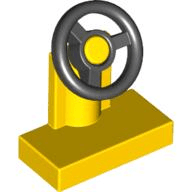 Vehicle, Steering Stand 1 x 2 with Black Steering Wheel