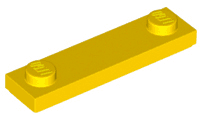 Plate, Modified 1 x 4 with 2 Studs with Groove