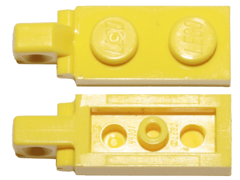 Hinge Plate 1 x 2 Locking with 1 Finger on End without Bottom Groove