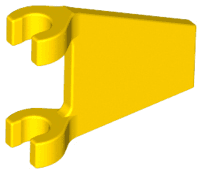 Flag 2 x 2 Trapezoid with Flat Edge