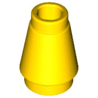 Cone 1 x 1 with Top Groove