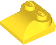 Slope, Curved 2 x 2 x 2/3 with 2 Studs and Curved Sides