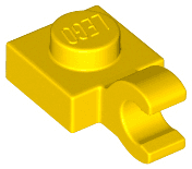 Plate, Modified 1 x 1 with Open O Clip (Horizontal Grip)