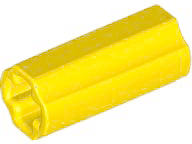 Technic, Axle Connector 2L (Smooth with x Hole + Orientation)