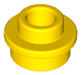 Plate, Round 1 x 1 with Open Stud