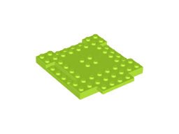 Brick, Modified 8 x 8 x 2/3 with 1 x 4 Indentations and 1 x 4 Plate