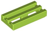 Tile, Modified 1 x 2 Grille with Bottom Groove