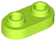 Plate, Round 1 x 2 with Open Studs