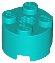 Brick, Round 2 x 2 with Axle Hole