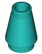 Cone 1 x 1 with Top Groove