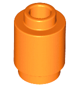 Brick, Round  1 x 1