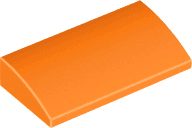 Slope, Curved 2 x 4 x 2/3 with Bottom Tubes