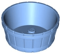 Container, Barrel Half Large with Axle Hole