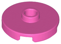 Tile, Round 2 x 2 with Open Stud