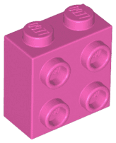 Brick, Modified 1 x 2 x 1 2/3 with Studs on Side