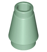 Cone 1 x 1 with Top Groove