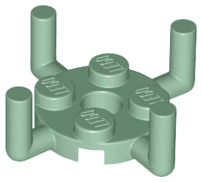 Plate, Round 2 x 2 with Pin Hole and 4 Bar Arms Up