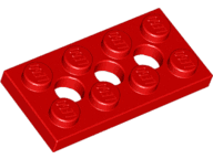 Technic, Plate 2 x 4 with 3 Holes